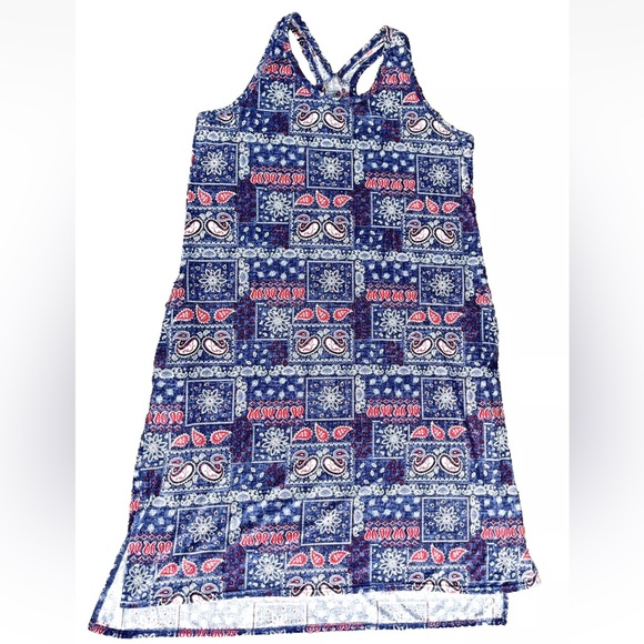 Secret Treasures Sleepwear Dress Paisley Soft Sleeveless Scoop-Neck Pockets - Picture 3 of 10